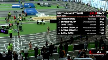 High School Girl's 200m, Heat 7 - Varsity White