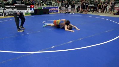 138 lbs Champ. Rd Of 16 - Carl Shew, Caveman Wrestling vs Jaxson Page, BTWC