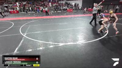 82 lbs Cons. Round 4 - Landon Meronk, Wittenberg Birnamwood Chargers vs Easton Rear, Darlington Wrestling/RT Elite