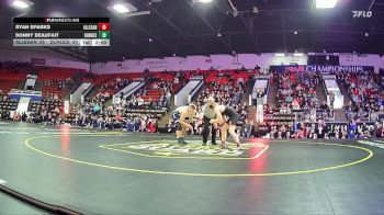 165 lbs Semifinals (8 Team) - Donny Beaufait, Dundee HS vs Ryan Sparks, Allegan HS