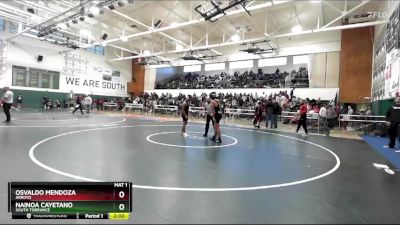 126 lbs Champ. Round 1 - Nainoa Cayetano, South Torrance vs Osvaldo Mendoza, Arroyo