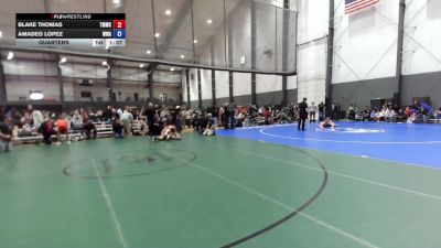 U14 FS - 126 lbs Quarters - Blake Thomas, Thunder Mountain Wrestling Club vs Amadeo Lopez, Whatcom Wrestling Academy