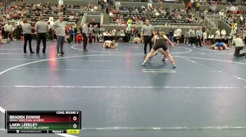 140 lbs Cons. Round 3 - Lakin Leekley, Siouxland Wrestling Academy vs Braden Downs, Sebolt Wrestling Academy