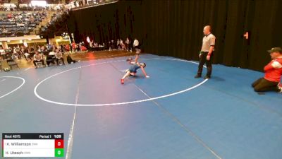 5th - 6th grade - 78 Quarters - Kaden Williamson, Sebolt Wrestling Academy vs Hudson Utesch, Iowa