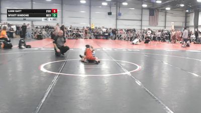 56 lbs Round 3 - 12:30pm Saturday - Liam Gatt, Backyard Brawlers vs Wyatt Sindone, Team Michigan