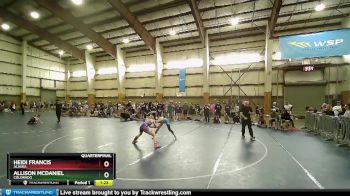 106 lbs Quarterfinal - Allison McDaniel, Colorado vs Heidi Francis, Alaska