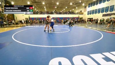 285 lbs Cons. Round 3 - William Fairbanks, Coeur D Alene vs Gavin Walters, Sandpoint