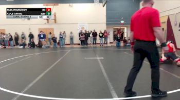 138 lbs Cons. Round 3 - Cole Chugg, Rocky Mountain vs Max Halverson, Minico
