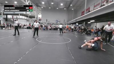 126 lbs Round 5 (6 Team) - Jaden Baron, Barn Brother WC vs Micah Loudermilk, Iron Horse White