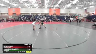 133 lbs Cons. Round 2 - Jonathan Guyette, Brockport vs Ryan Devins, Oswego State