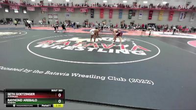 174 lbs Semifinal - Seth Goetzinger, Augsburg vs Raymond Arebalo, Wabash