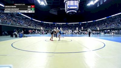 142 lbs Round Of 16 - Cecilia Ward, Sharpsville vs Jayden Wiltrout, Connellsville