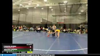 105 lbs Round 2 (6 Team) - Cannon Boren, Wyoming Gold vs Westen Lindeen, Montana Silver