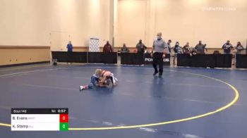 56 lbs Consolation - Brayden Evans, West Fairmont vs Knox Stamp, All American W.C.