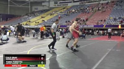 285 lbs Semis (4 Team) - Torin Forsyth, Central Missouri vs Cale Gray, Indianapolis