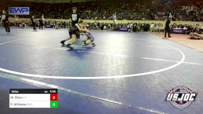 80 lbs Round Of 16 - Madison Stow, F-5 Grappling vs Presley Williams, Sperry Wrestling Club