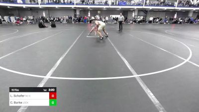 157 lbs Round Of 32 - Latrell Schafer, NC State - UnAttached vs Chase Burke, Lock Haven-Unattached