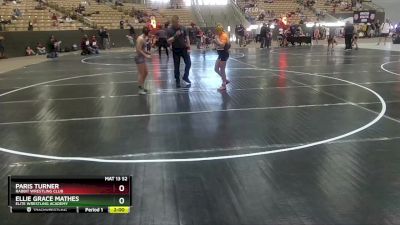 112 lbs Cons. Semi - Ellie Grace Mathes, Elite Wrestling Academy vs Paris Turner, Rabbit Wrestling Club