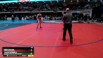 215 lbs Cons. Round 1 - Jaxon Runnels, Student Wrestling Development Program vs Zeke Enlow, North Pole Patriots