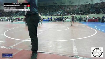 128 lbs Consi Of 32 #1 - Matthew Hernandez, Clinton, Ok vs Ethan Hubbard, Mustang Middle School