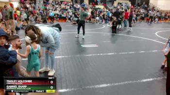 38 lbs Cons. Semi - Gabriel Sharp, Reverence Wrestling Club vs Tinsley Holcombe, Carolina Reapers