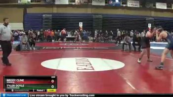 220 lbs Champ. Round 2 - Brody Cline, Windsor vs Tyler Doyle, Thunderridge