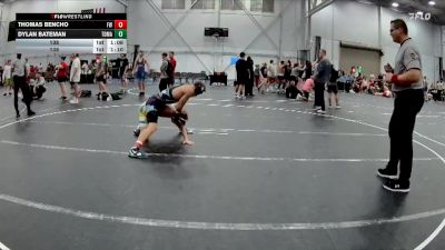 138 lbs Round 3 (4 Team) - Dylan Bateman, TDWC Maniacs vs Thomas Bencho, Freakztyle Wrestling