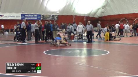 141 3rd Place - Reiley Brown, Central Michigan - Unatt vs Nick Lee, Unattached