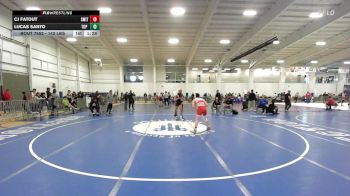 143 lbs Semifinal - Cj Fatout, Smitty's Wrestling Barn vs Lucas Santo, Top Flight Wrestling Academy