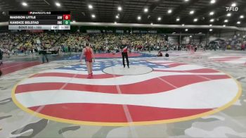 100 lbs Champ. Round 1 - Madison Little, American Outlaws Wrestling vs Kandice Belstad, Stanley Wrestling Club