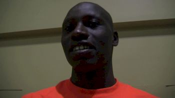 Emmanuel Korir after improving his NCAA 800m lead