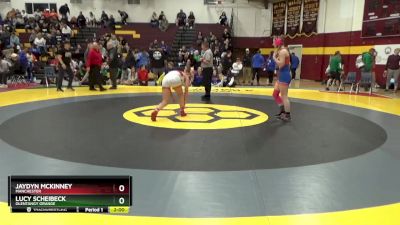 135 lbs Semifinal - Lucy Scheibeck, Olentangy Orange vs Jaydyn McKinney, Manchester