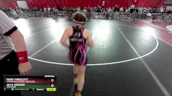 112-118 lbs Semifinal - Mary Prescott, Hudson High School Wrestling vs Skye Grieser, Wisconsin