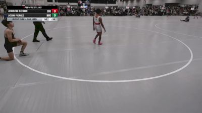 106 lbs Cons. Sub-rd Of 64 - Jensen Sosbe, Southport Wrestling Club vs Josh Perez, MarcAurele Wrestling Club