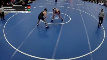 165 lbs Quarterfinals (8 Team) - Caleb Rine, Waverly vs Rylan Doering, Lincoln Pius X