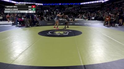 190 lbs Round Of 32 - Tiffany Bell, Orange Vista (SS) vs Isabella Urias, Bakersfield (CS)