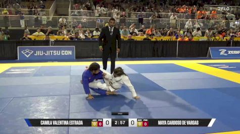 Maya Cardoso De Vargas vs Camila Valentina Estrada 2025 Pan Kids Jiu-Jitsu IBJJF Championship