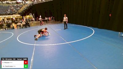 7th - 8th grade - 100 Cons. Round 3 - Vincent Moore, Moen Wrestling Academy vs Ace Cochrane, Sebolt Wrestling Academy