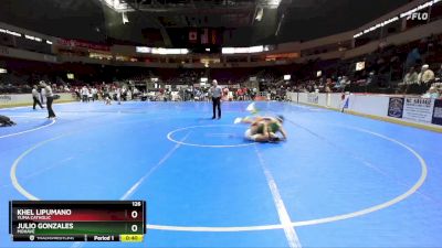 126 lbs Cons. Round 4 - Khel Lipumano, Yuma Catholic vs Julio Gonzales, Mohave