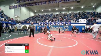 90 lbs Consi Of 4 - Bradley Ross, Mustang Bronco Wrestling Club vs Phillip Teasley, Standfast