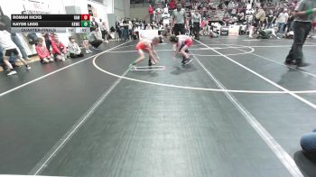 52-55 lbs Quarterfinal - Roman HIcks, Raw Wrestling Club vs Kayde Legg, Keystone Kids Wrestling Club