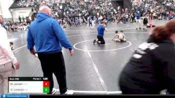 62-67 lbs Quarterfinal - Elijah Lorenzo, FoxFit Wrestling vs Willam Jensen, Jr. Cougars