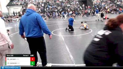 62-67 lbs Quarterfinal - Elijah Lorenzo, FoxFit Wrestling vs Willam Jensen, Jr. Cougars