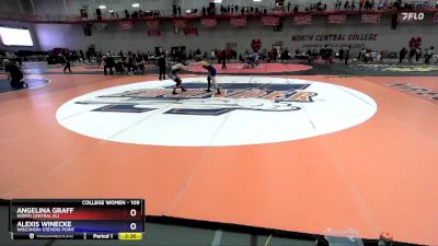 109 lbs Quarterfinal - Angelina Graff, North Central (IL) vs Alexis Winecke, Wisconsin-Stevens Point