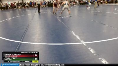 Elite 141 lbs Cons. Semi - Colby Lopez, Upper Iowa vs Kaiden Schrandt, Wisconsin-La Crosse