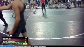 97 lbs Quarterfinal - Isaiah Rodriguez, Fort Lupton Metro Wrestling Club vs Ben Frame, Sutherland Youth Wrestling Club