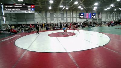 55 kg Cons. Quarters - Gabrielle Severin, Crash Girls Wrestling Club vs Jenna Anderson, Vision Wrestling