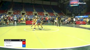 132 lbs Cons 64 #2 - Garrett Marker, Wyoming vs Lane Reardon, Idaho