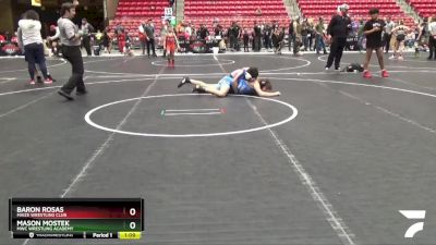 150 lbs 1st Place Match - Baron Rosas, Maize Wrestling Club vs Mason Mostek, MWC Wrestling Academy