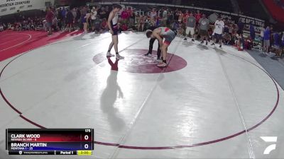 175 lbs Semis & Wb (16 Team) - CLARK WOOD, Nevada SILVER vs Branch Martin, Montana 1